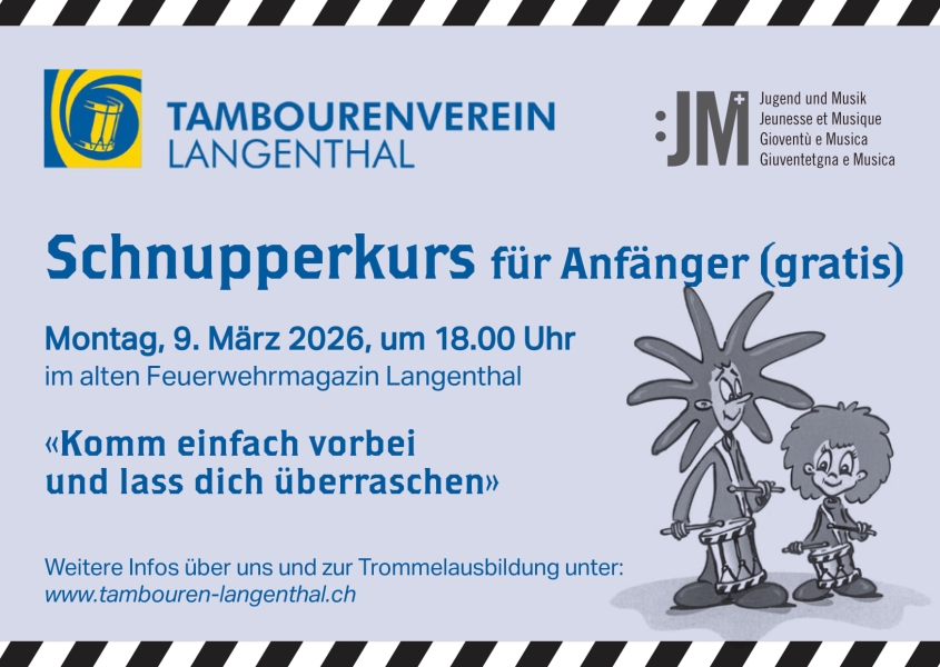 Tambourenverein_Flyer_2026_Schnupperkurs